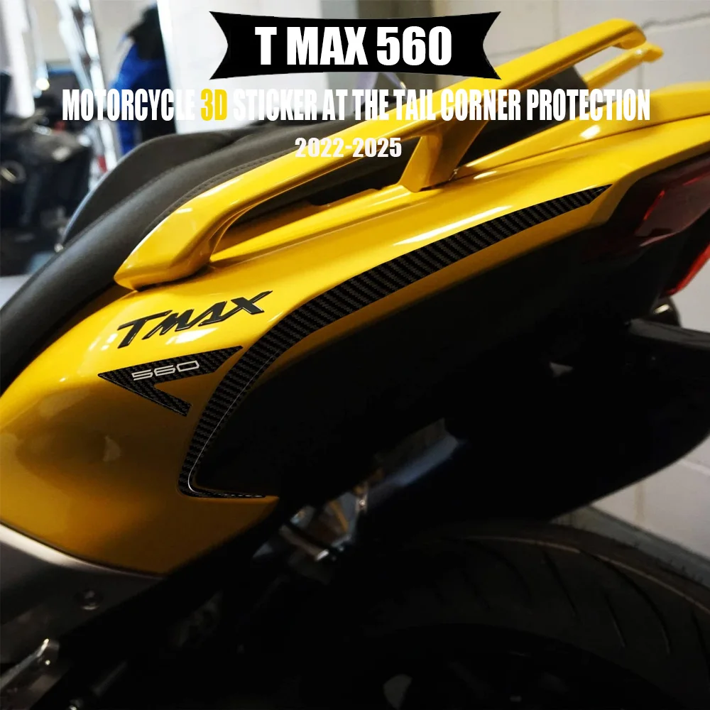 

3D Motorcycle Sticker For T MAX 560 TMAX560 Tail Angle Resin Sticker TAMX560 2022 2023 2024 2025