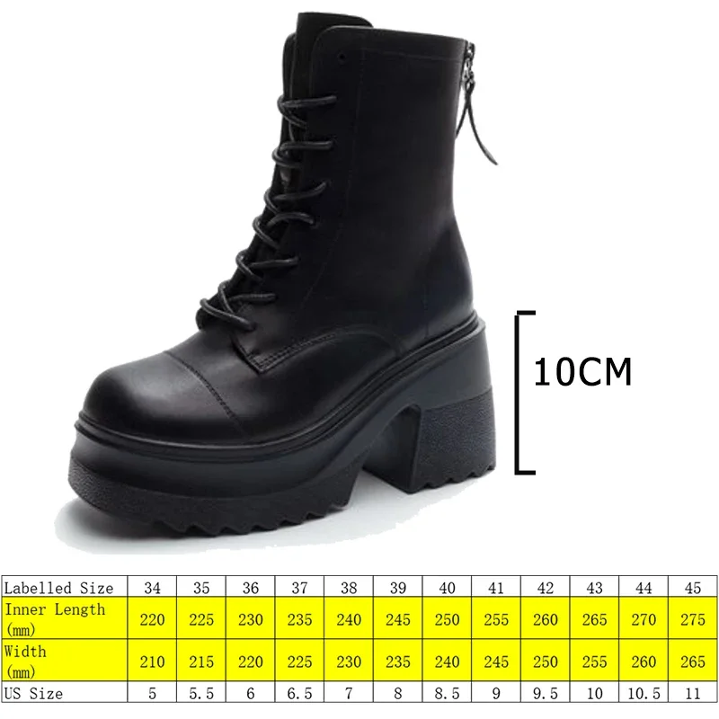 Fujin 10cm Genuine Leather Summer Ankle Boots Motorcycle Autumn Cushioned Platform Wedge Spring Women Shoes Female Booties