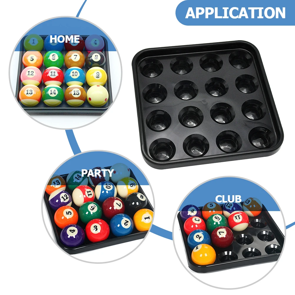 

Portable Billiard Accessories Pool Rack Plastic Numbered Snooker Ball Storage Tray