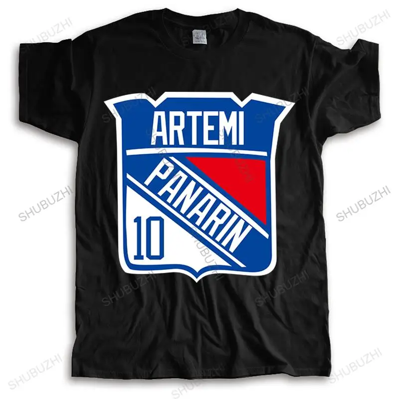 mens cotton tshirt Artemi Panarin Rangers Logo T shirt artemi panarin panarin artemi ranger new york ny nyr 72 free agent hockey