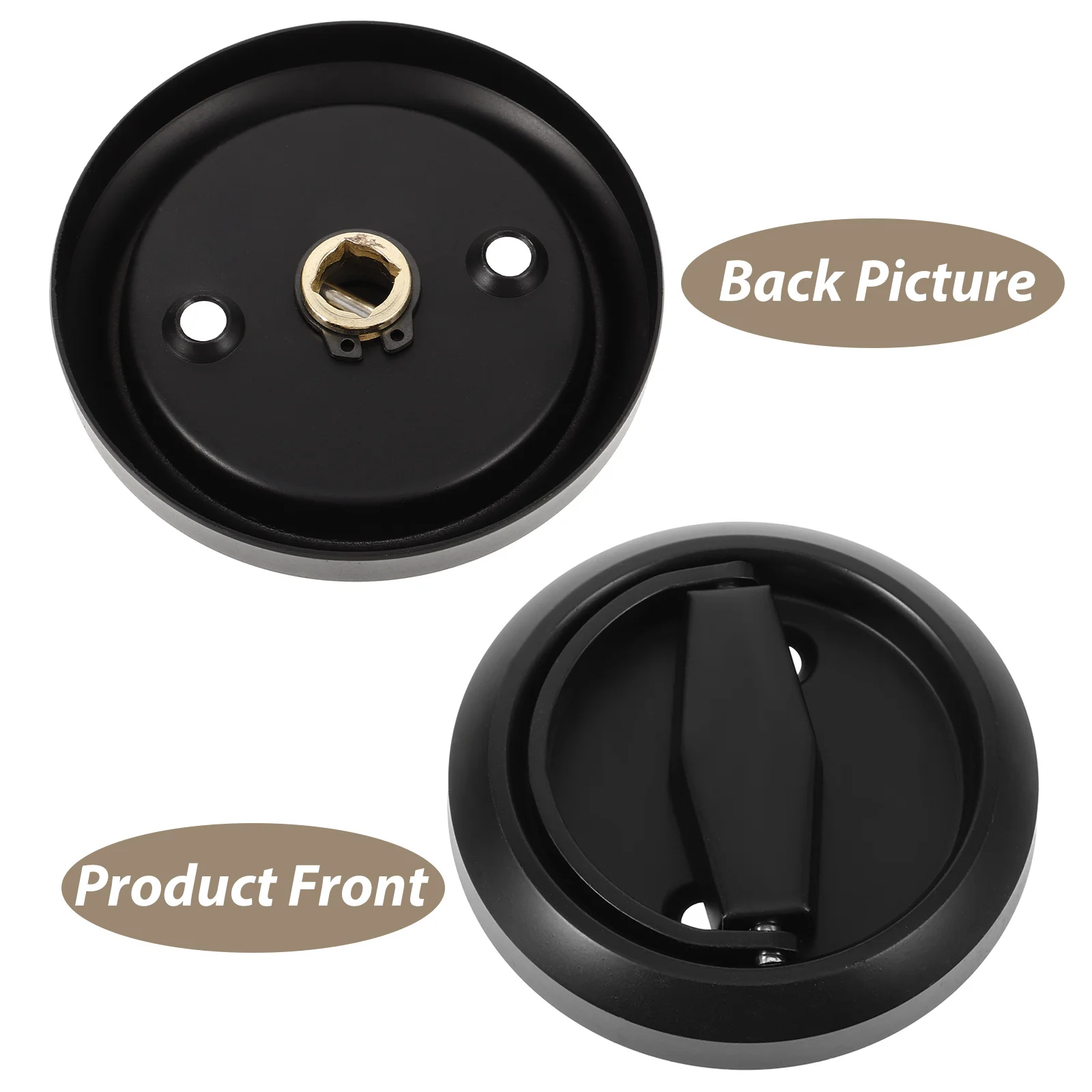 

Fire Hydrant Handle Stainless Steel Hidden Cabinet Pull For Fire Hose Box Pre-Holed Recessed Door Hardware Attic Access