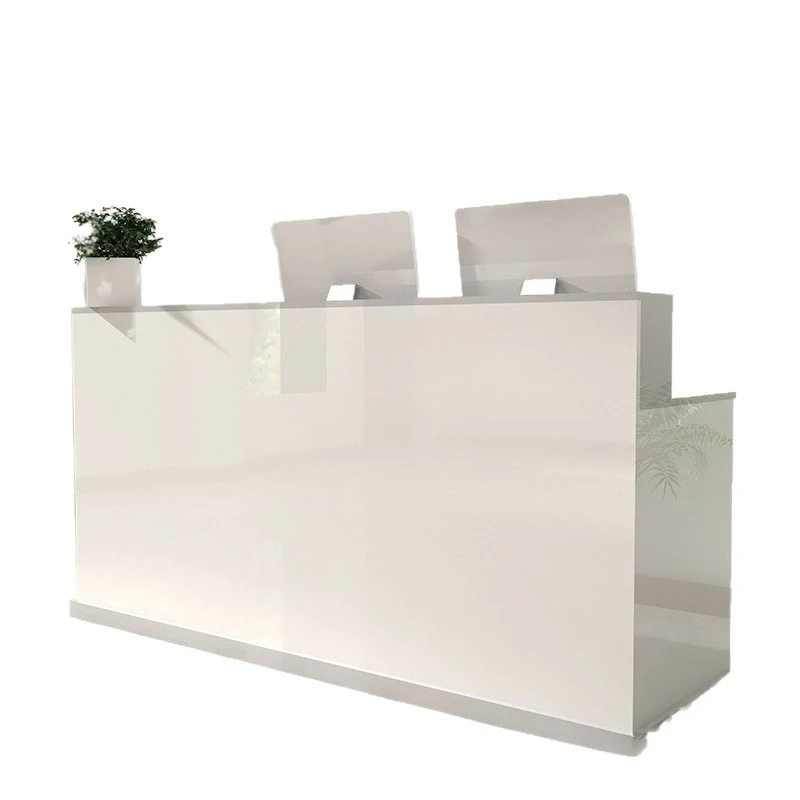 

Front checkout page Painting reception desk, supermarket clothing store