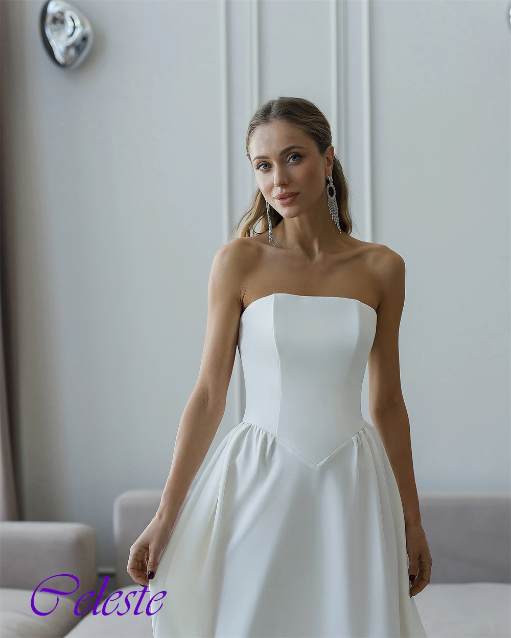 تخصيص حمالة أكمام جيرسي ألف خط الكاحل طول فستان سهرة مثير فساتين المناسبات الخاصة مزاجه فساتين حفلة موسيقية