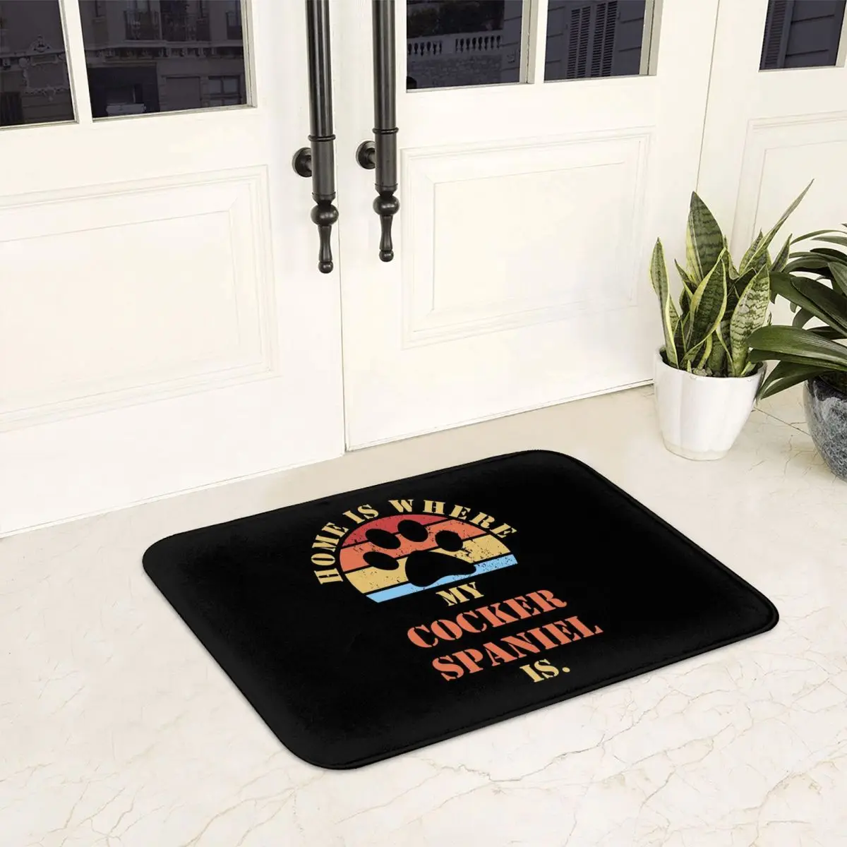 COCKER SPANIEL Dogs Funny Quote For Dog Owner Doormat Non-slip Bathroom Floor Mats Home Entrance Rugs Living Room Carpet Footpad