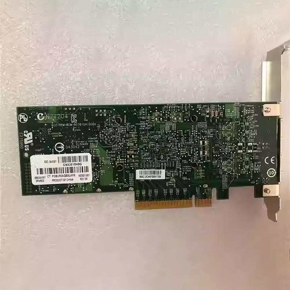 

For HP bcm57810s 652503-BHP 652503-B21 10 Gigabit Network Card With Dual Electrical Ports 656244-001 NC530SFP