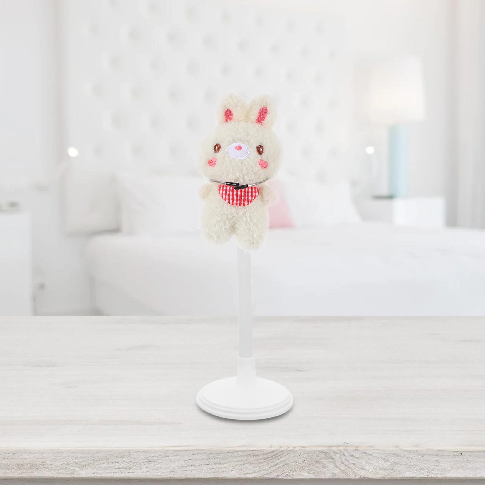 

4pcs Stands Plastic Clear Action Figure Holders Storage Rack Transparent Lightweight Portable Soft Stand For Holder Bear