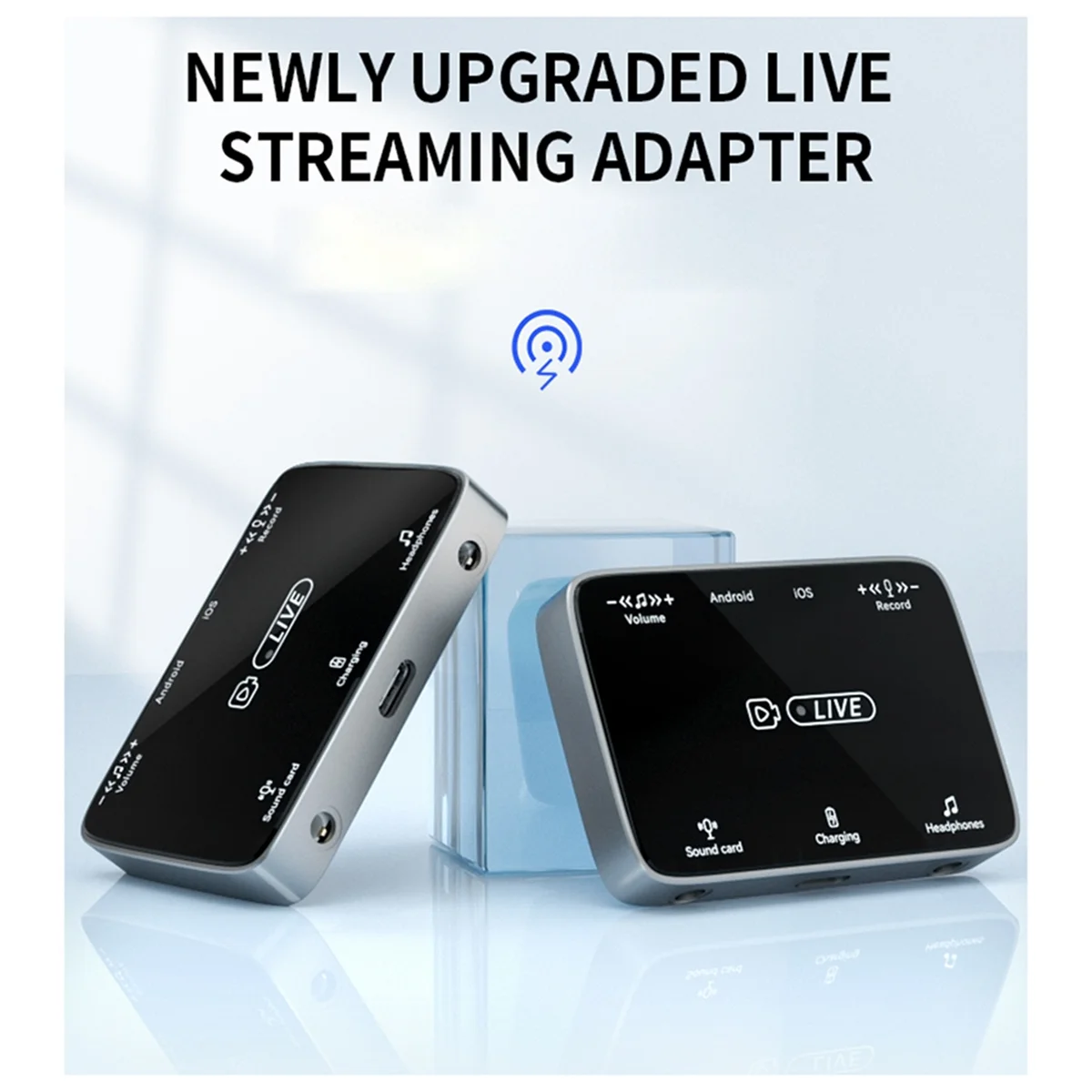 Enjoy Life, It's Worth Having New Suitable for Lighting/TypeC Universal Stereo Live Broadcast Sound Card Adapter Karaoke and