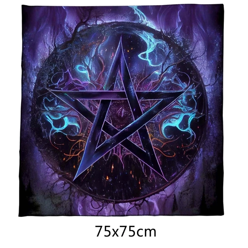 Foldable Star Tarot Tablecloth Table Cover for Dining Room Kitchen Decors Elevates Readings Spiritual Cloth Tablecloth