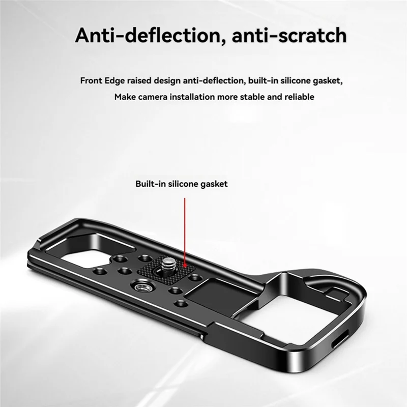 B04B-Lightweight Quick Release Plate Scratch Resistant Base Plate With 1/4 3/8 Hole For Sony A7R4 DSLR Camera Photography