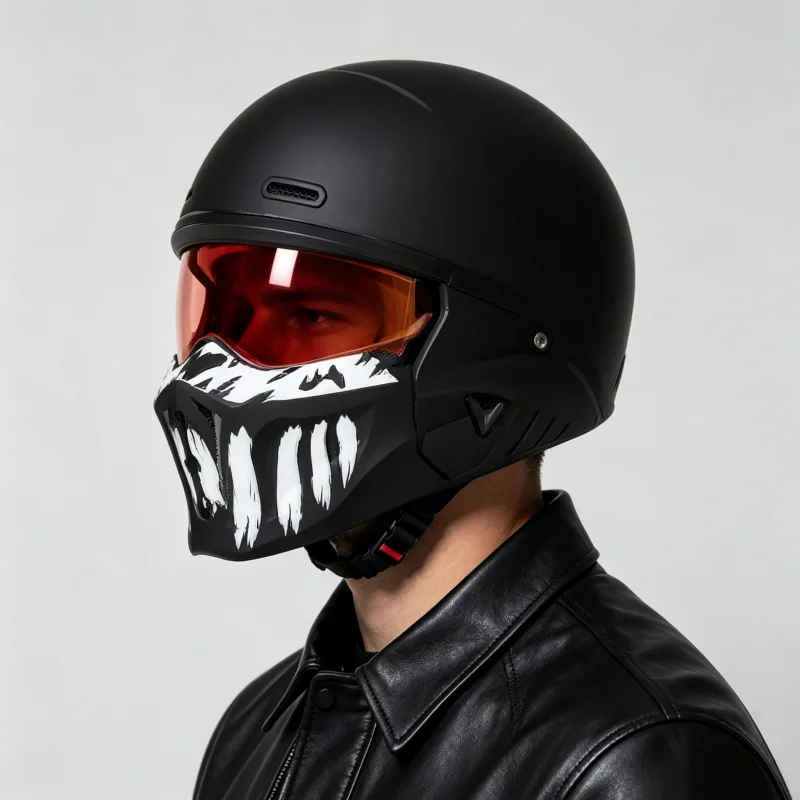 High Quality Motorcycle Helmet Personalized Scorpion Warrior Full Helmet Suitable for Men and Women for Year-Round Riding