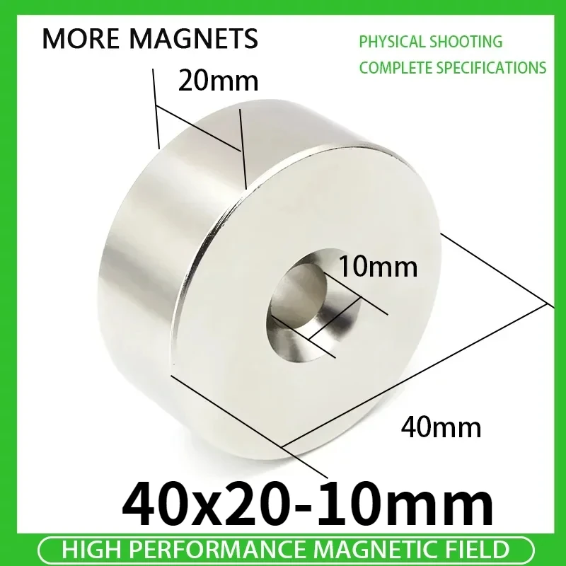 1 шт. 40x20-10 мм потайной круглый неодимовый магнит NdFeB мощные редкоземельные постоянные магниты 40 мм x 20 мм-10 мм