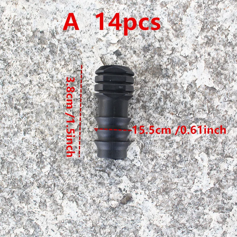 16mm Folding End Plug Cut Off Water Flow Agriculture Garden Irrigation Pipe Irrigation Stopper for 1/2Inch Garden Hose