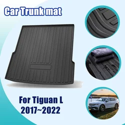 For Volkswagen VW Tiguan L Allspace LWB 2023 2017~2022 2021 2020 TPE Material Trunk Mat Back Cargo Tray Trunks Car Accessories