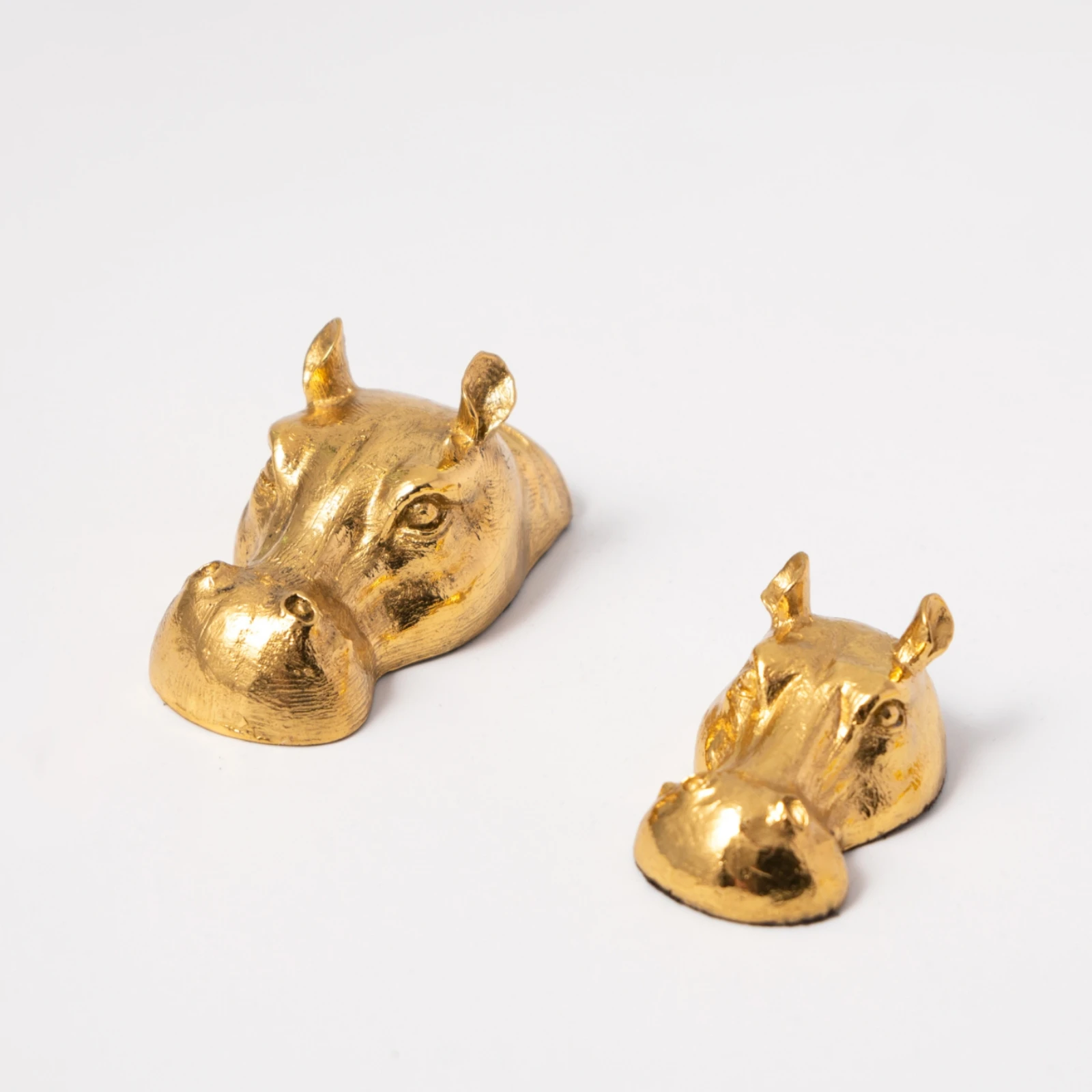 Resin Artist - 3 Pieces Hippo Figurine Sculptural Hippo