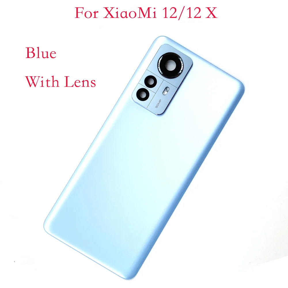 Back Cover Glass For Xiaomi 12 Battery Cover Housing Door Cases For Xiaomi mi12 Back Cover with Camera lens and Sticker