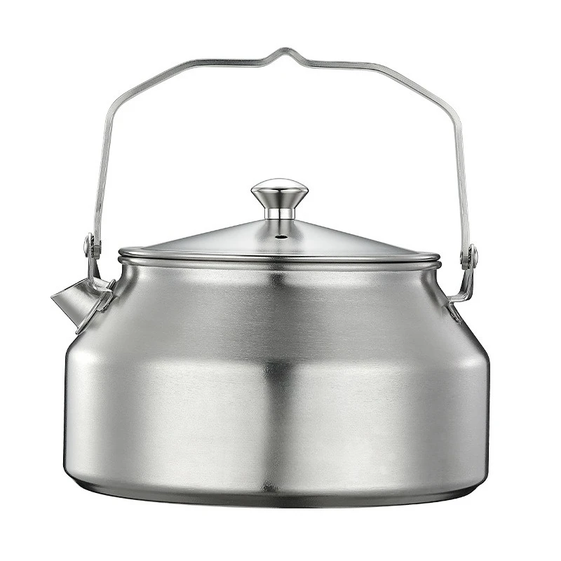 

Camping stainless steel teapot, mountaineering lightweight kettle, tea brewing coffee pot
