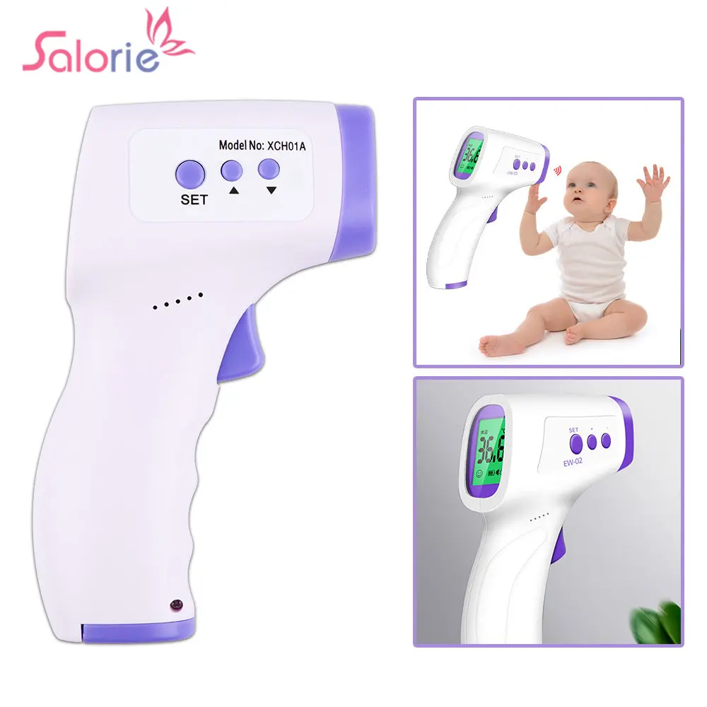 

Non-Contact Infrared Thermometer IR Digital Display Forehead Ear Fever Electronic Laser Body Temperature Kids Adult Home Outdoor