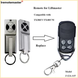 For Liftmaster TX2REV Merlin+ E960M E945M 433.92MHz Garage Door Remote Control TX4REV TX2EVS TX4EVS Openers Control