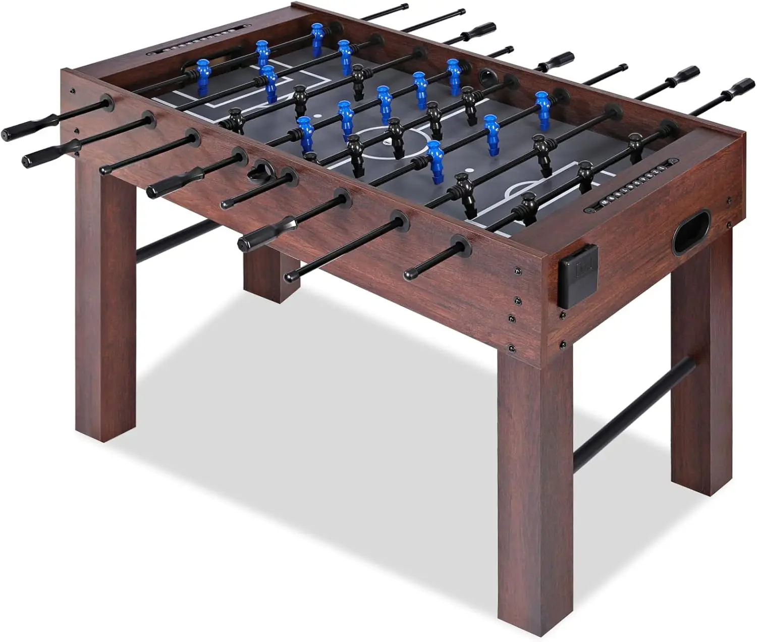 54 Large Size Foosball Table for Adults, Competition Full Size Soccer Game Table with 2 Balls, Football Table Game Room