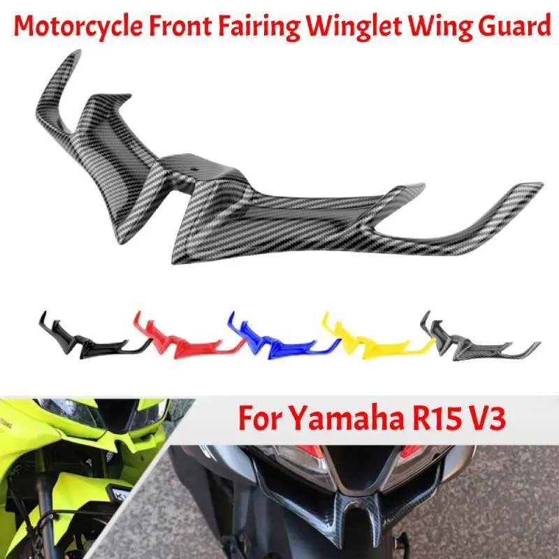 ABS Motorcycle Front Fairing Winglet Wing Guard Trim Cover For YAMAHA R15 V3 2017 2018 2019 2020 2021