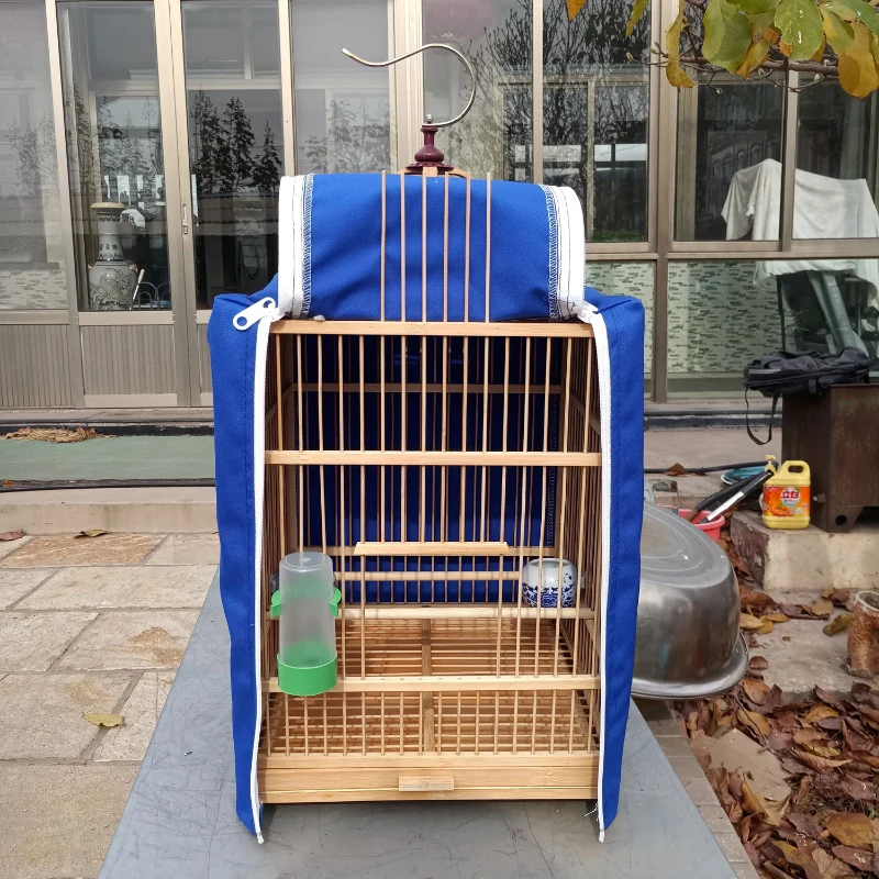 Parrot Mochila Bird Cage Wooden Small Budgie Palomas Hamster Cage Passaros Canarios Maisons Petits Animaux Pet Supplies CY50BC