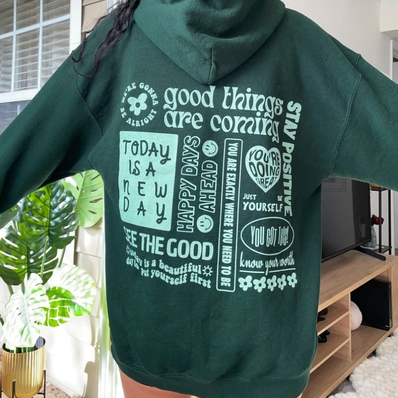 

Эстетическая толстовка с постельными цитатами, рубашка Mindset, модная толстовка, рубашка для психического здоровья, модная толстовка с капюшоном, модная одежда