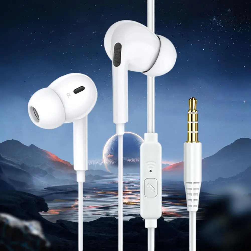 Проводная гарнитура с объемным звуком, Hi-Fi наушники-вкладыши, цветные наушники-вкладыши, для компьютеров