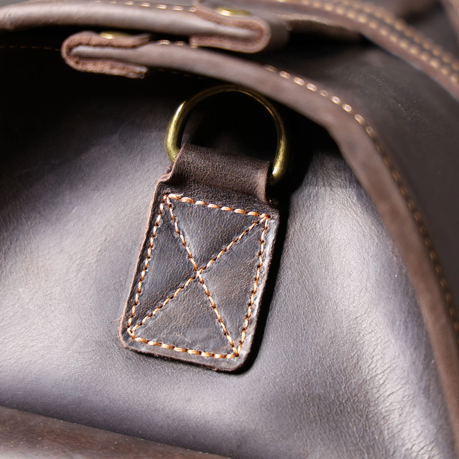 Vintage Echtleder-Reisetasche für Herren, Große Kapazität, Leder-Sporttasche, Klassischer Stil, Wochenendtasche, Übernachtungstasche – Detail 14