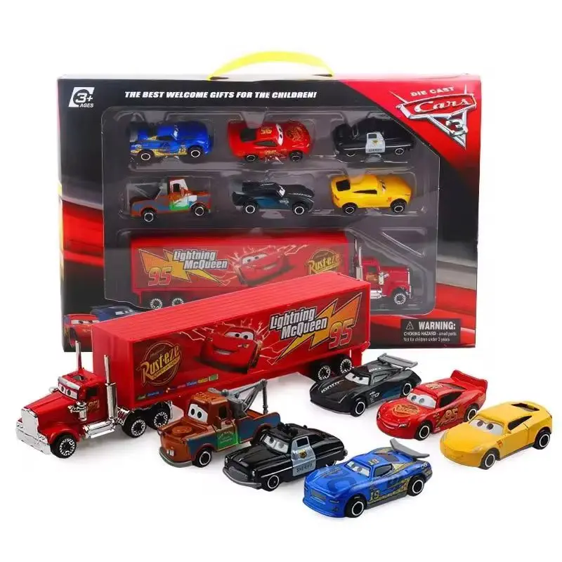 

Disney Pixar Cars 3, литой под давлением металлический набор игрушек, молния Маккуин Матерсон Шторм - 7 шт., детские игровые транспортные средства, модель автомобилей, подарок