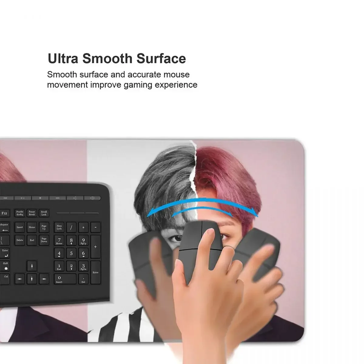 Jungkook 大型マウスパッドコンピュータキーボードマウスマットゲーム PC ラップトップデスクマットオフィスアクセサリーテーブルマット