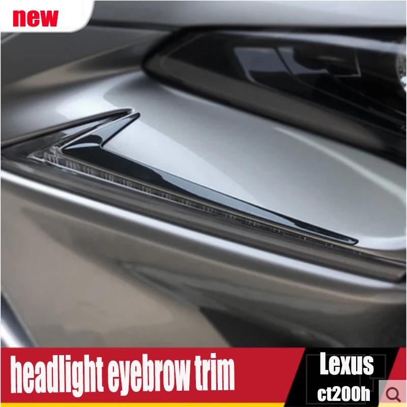 Suitable for Lexus modified headlight decorative strip accessories CT200H headlight light eyebrow bright strip