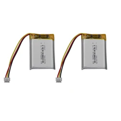 2pcs 3.7v 470mah 1.74Wh Li Lithium Battery 582535 Li-ion 3pin1.5mm Connector For Mouse Bluetooth Speaker Headphones Smart Watch