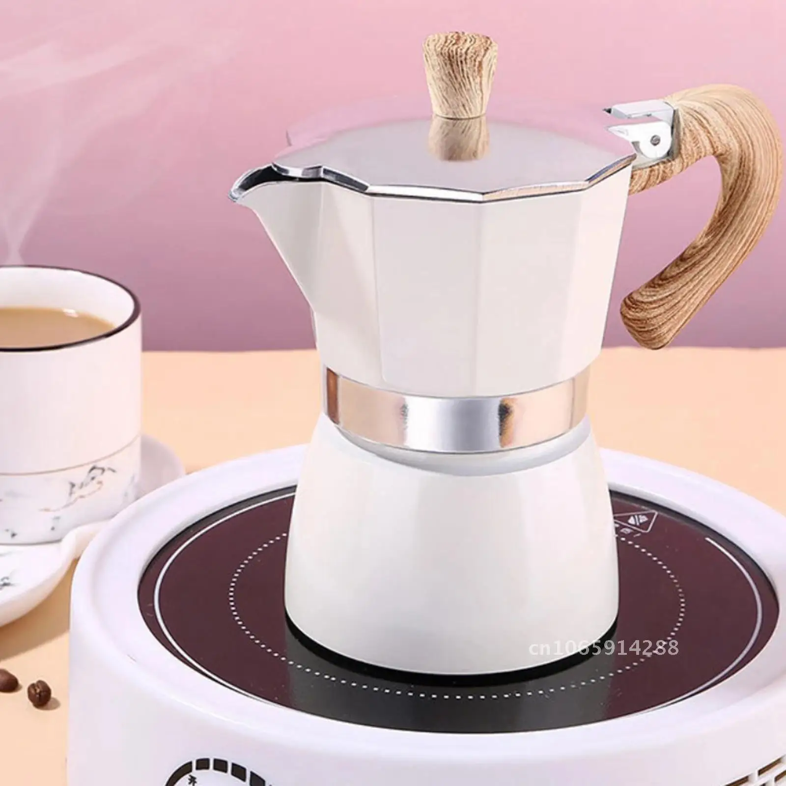 Coffee Moka Maker Italian Moka Espresso Percolator Percolator Pot Cafe Turkish Maker Stainless Coffee Presser Stovetop Top Stove