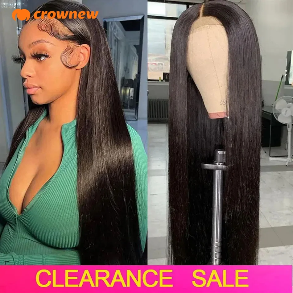 Straight Lace Frontal Wig for Women 13x4 Transparent Brazilian Human Hair Wigs 180 density Lace Front Wig Human Hair