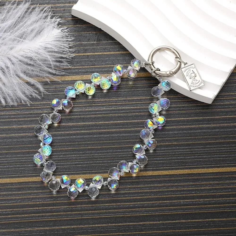 Charms Beaded Crystal Teardrop Pendant Anti Drop Versatile Phone Lanyard Phone Case Keychain Phone Accessories