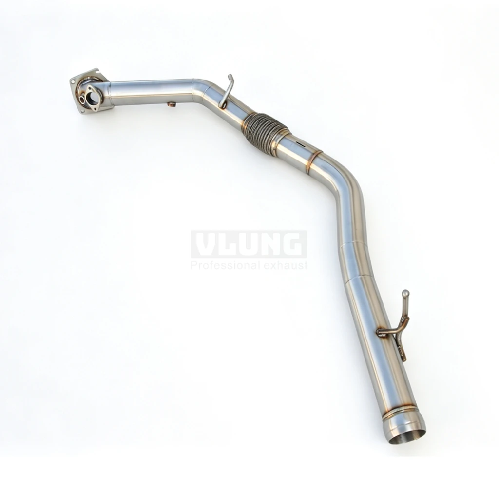 Stainless Steel Straight Through Exhaust Downpipe For Jeep Wrangler 2.0T 2018 2019 2020 Without OPF GPF High Performance