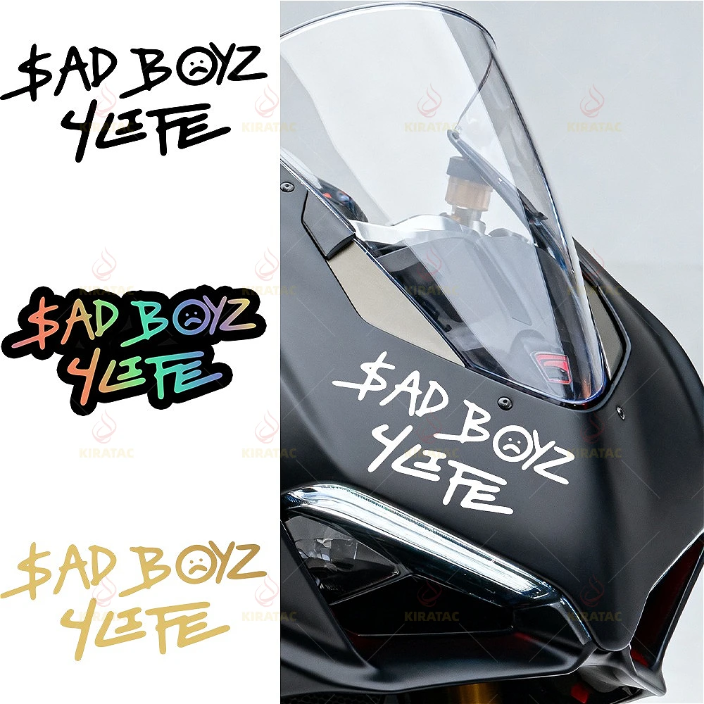 

1pc $AD BOYZ Graffiti Smile Motocycle Sticker Durable for Motomike Front Fairing Car Windows Scooter Universal Vinyl Decals