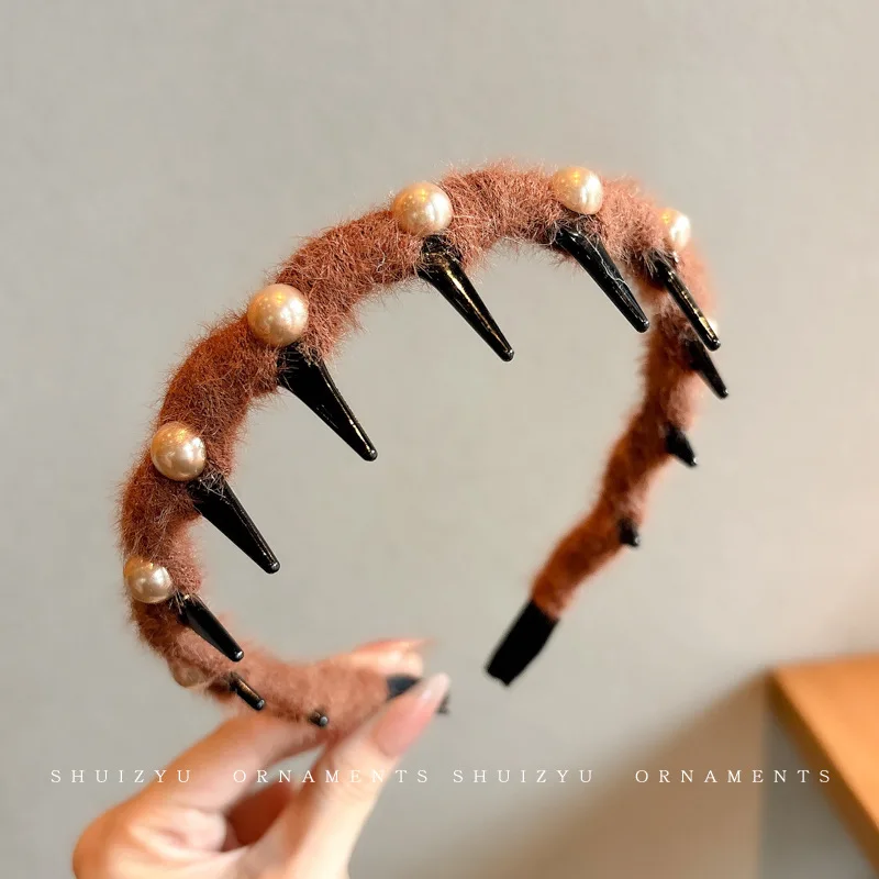 

Elegant Fabric Headband for Women, High Cranial Pressure Headband for Washing Face, New Style Hair Accessory, 2025 Black, High-End Feel