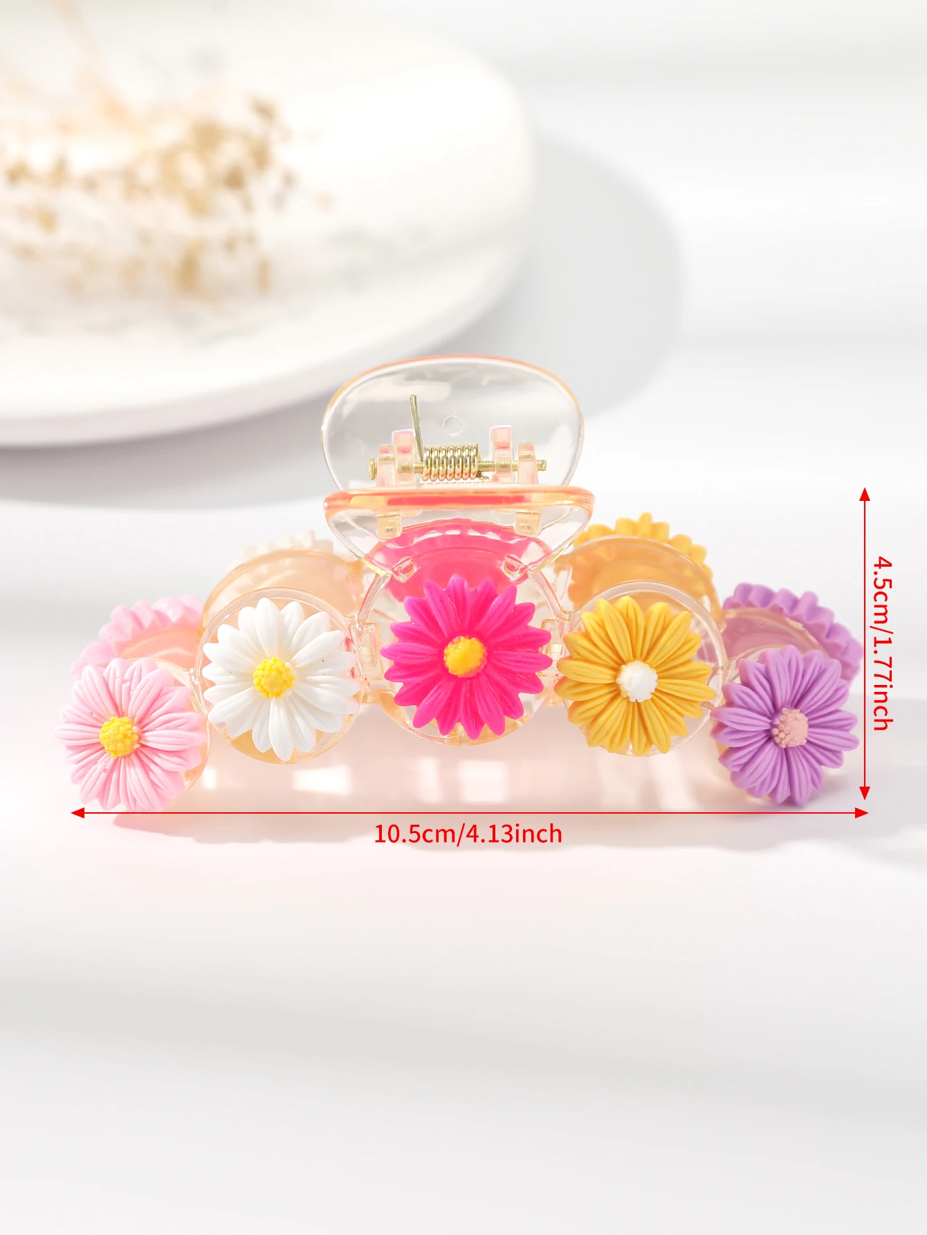 Molans Multicolor Flower New Grab Hair Clip Female Hair Claw For Woman Hairpin Headdress Hair Clip Temperament Hair Accessories