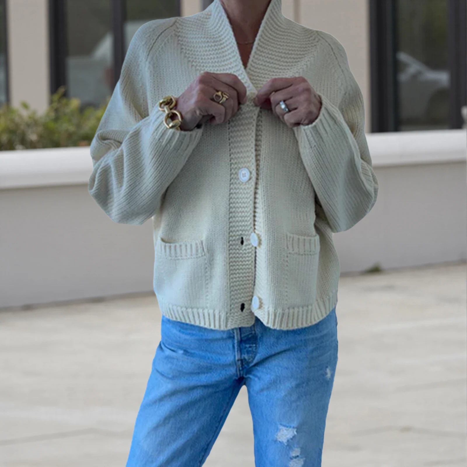 Women Fall y2k Vintage Long Sleeve Cardigan Sweaters American Flag Pattern Casual Single Breasted Slim Chic Lady Tops 2025