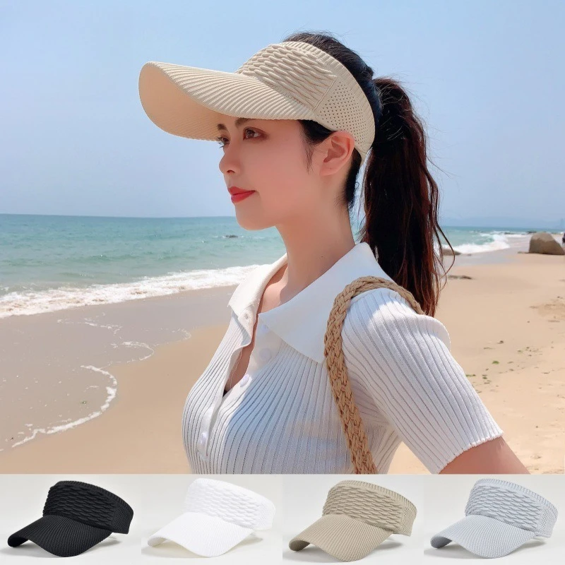 Chapeau de soleil Anti-UV pour femmes, casquette à visière réglable et respirante pour Tennis, Golf, course à pied, plage, voyage, Sports de plein air, conception supérieure vide