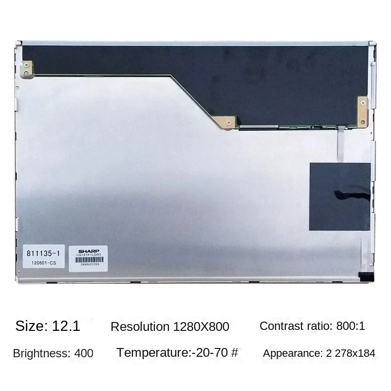 New Sharp 12.1 Inch LCD Display LQ121K1LG52 /LQ121K1LG53 Screen Panel Industrial Original  100% Tested