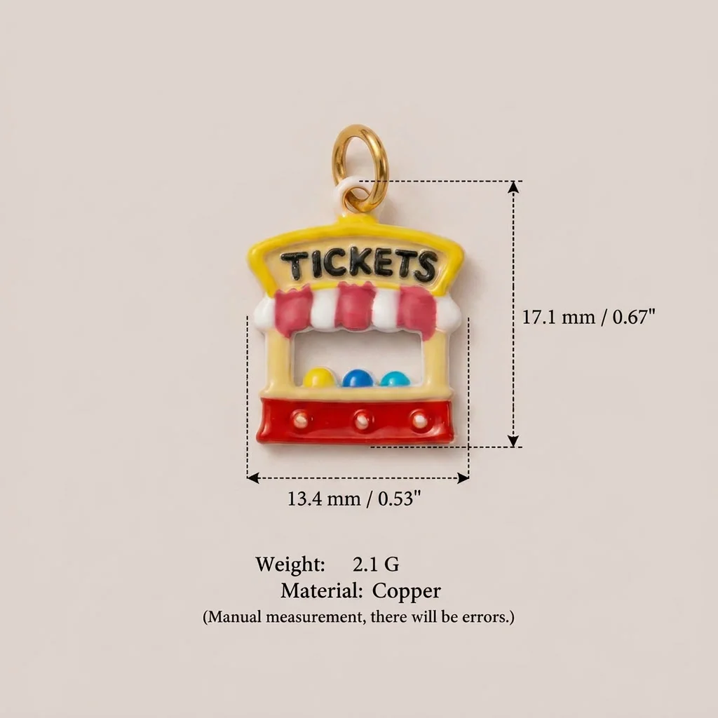 Neue Modische und Beliebte Vergnügungspark-Serie Karussell-Spielkonsole DIY Anhänger-Charms für Schmuck – Detail 3