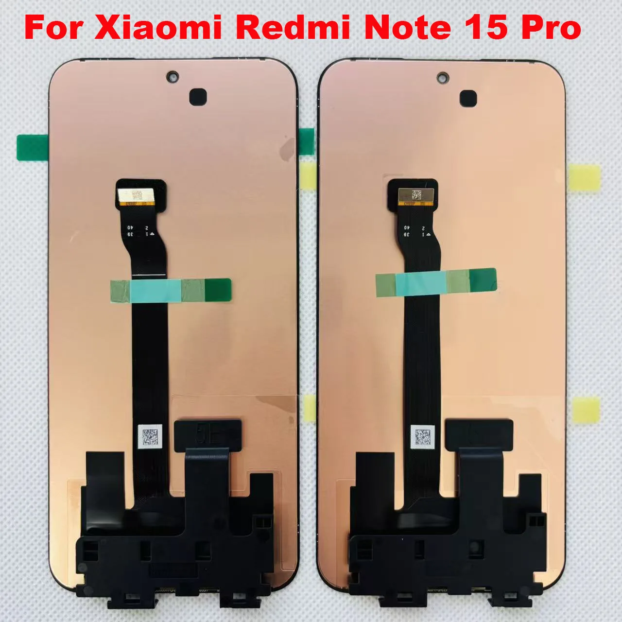 6.83인치 정품 AMOLED 샤오미 레드미 노트 15 프로 5G용, 레드미 15 프로+ 5G/ 노트 15 5G LCD 디스플레이 스크린 터치 디지타이저 프레임