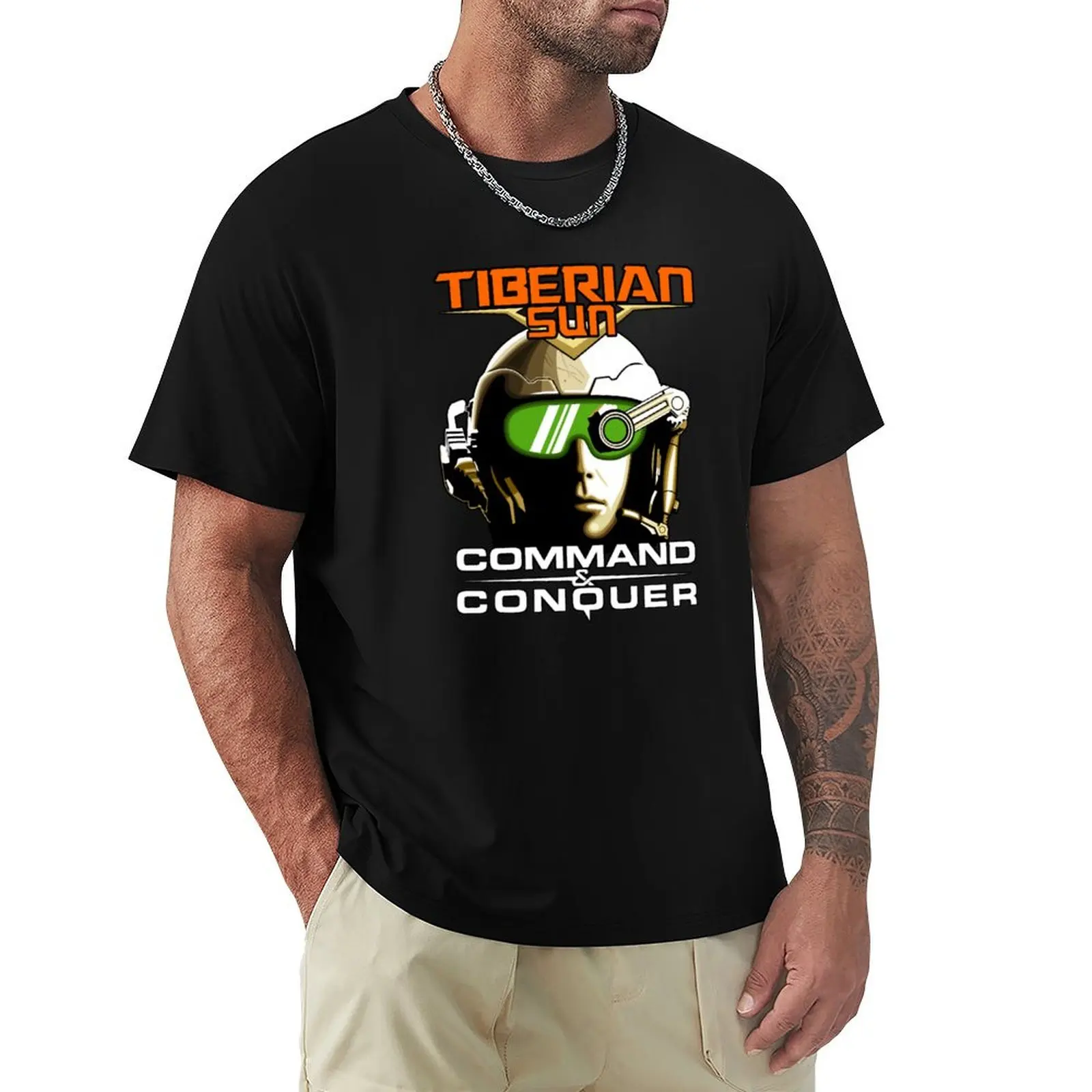 Футболка Tiberian Sun Commander, базовая, дышащая, однотонная.