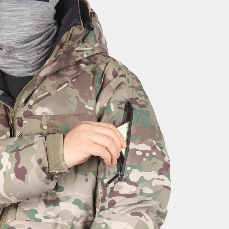 The MC Waterproof down Jacket with High down Filling in Extremely Cold Winter Is Resistant to Wind and Snow