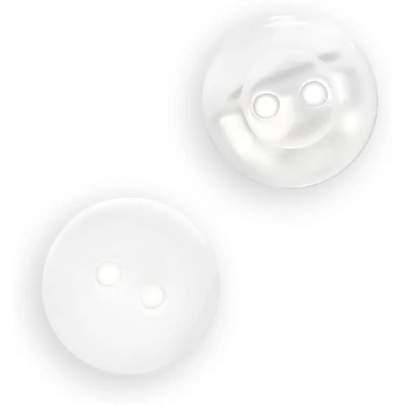 Camicetta, Perla Bianca, 11mm, 20 Pezzi Bottoni Camicia, Conteggio