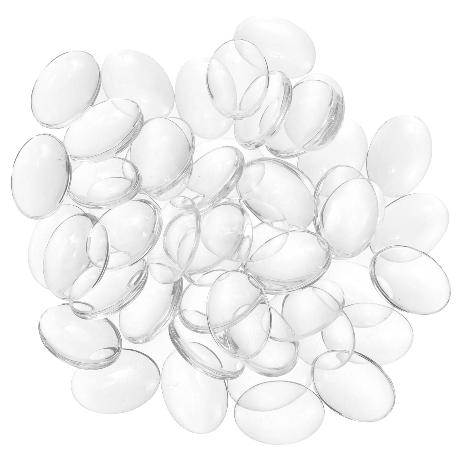 

100pcs 18x25mm Oval Transparent Clear Glass Cabochons for Photo Pendant Craft Jewelry Making oval cabochon