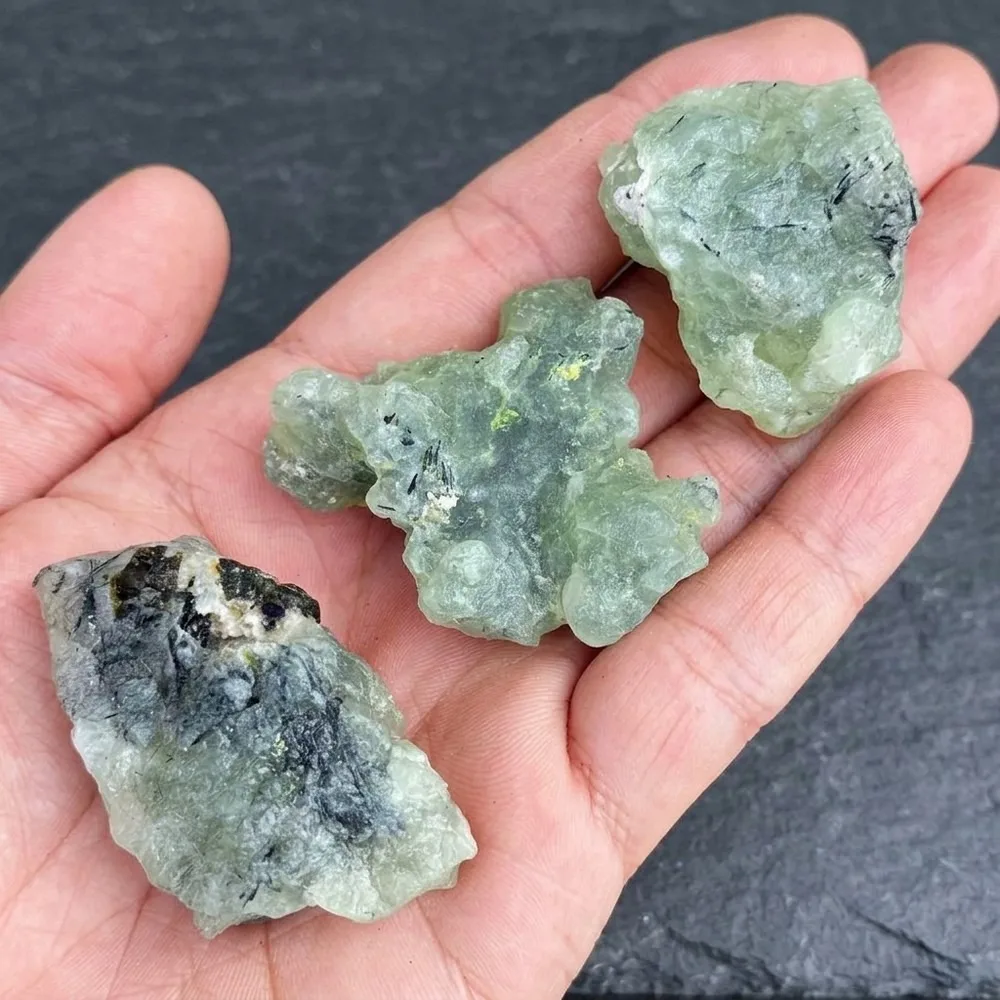 Green Natural Grape Agate Crystal Cluster Raw Mineral Specimen Chakra Reiki Healing Stone Feng Shui Home Decor