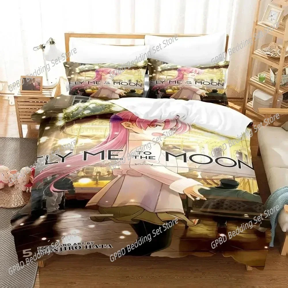 Anime TONIKAWA Over The Moon For You Bedding Set Duvet Cover Bed Set Quilt Cover Pillowcase Comforter king Queen Size Boys Adult